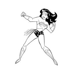 Dibujo para colorear: Wonder Woman (Superhéroes) #74558 - Dibujos para Colorear e Imprimir Gratis