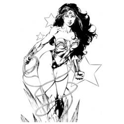 Dibujo para colorear: Wonder Woman (Superhéroes) #74560 - Dibujos para Colorear e Imprimir Gratis