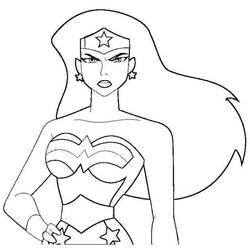 Dibujo para colorear: Wonder Woman (Superhéroes) #74566 - Dibujos para Colorear e Imprimir Gratis