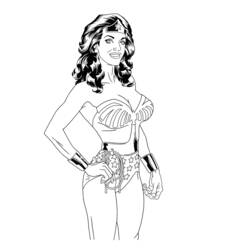 Dibujo para colorear: Wonder Woman (Superhéroes) #74567 - Dibujos para Colorear e Imprimir Gratis
