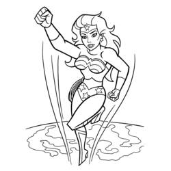 Dibujo para colorear: Wonder Woman (Superhéroes) #74568 - Dibujos para Colorear e Imprimir Gratis
