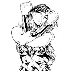 Dibujo para colorear: Wonder Woman (Superhéroes) #74574 - Dibujos para Colorear e Imprimir Gratis