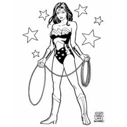 Dibujo para colorear: Wonder Woman (Superhéroes) #74575 - Dibujos para Colorear e Imprimir Gratis