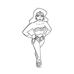 Dibujo para colorear: Wonder Woman (Superhéroes) #74608 - Dibujos para Colorear e Imprimir Gratis