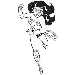 Dibujo para colorear: Wonder Woman (Superhéroes) #74628 - Dibujos para Colorear e Imprimir Gratis