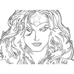 Dibujo para colorear: Wonder Woman (Superhéroes) #74629 - Dibujos para Colorear e Imprimir Gratis