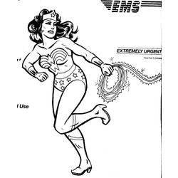 Dibujo para colorear: Wonder Woman (Superhéroes) #74641 - Dibujos para Colorear e Imprimir Gratis