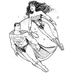 Dibujo para colorear: Wonder Woman (Superhéroes) #74644 - Dibujos para Colorear e Imprimir Gratis
