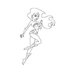 Dibujo para colorear: Wonder Woman (Superhéroes) #74662 - Dibujos para Colorear e Imprimir Gratis