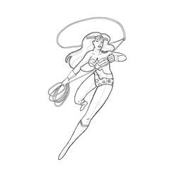 Dibujo para colorear: Wonder Woman (Superhéroes) #74699 - Dibujos para Colorear e Imprimir Gratis