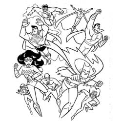 Dibujo para colorear: Wonder Woman (Superhéroes) #74730 - Dibujos para Colorear e Imprimir Gratis