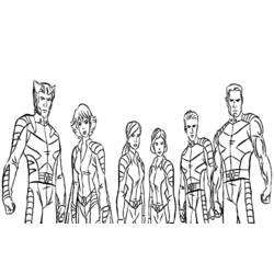 Dibujo para colorear: X-Men (Superhéroes) #74358 - Dibujos para Colorear e Imprimir Gratis
