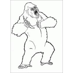 Dibujo para colorear: King Kong (Supervillanos) #79137 - Dibujos para Colorear e Imprimir Gratis