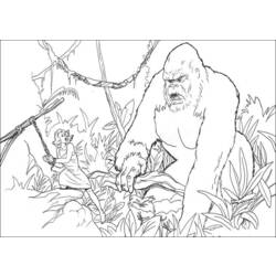 Dibujo para colorear: King Kong (Supervillanos) #79138 - Dibujos para Colorear e Imprimir Gratis