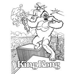 Dibujo para colorear: King Kong (Supervillanos) #79188 - Dibujos para Colorear e Imprimir Gratis