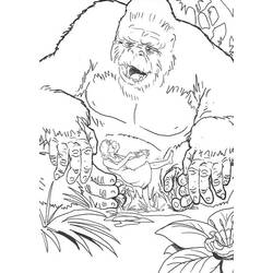Dibujo para colorear: King Kong (Supervillanos) #79202 - Dibujos para Colorear e Imprimir Gratis