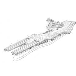 Dibujo para colorear: Aircraft carrier (Transporte) #137851 - Dibujos para Colorear e Imprimir Gratis
