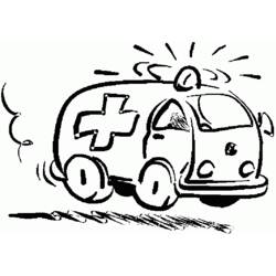 Dibujo para colorear: Ambulance (Transporte) #136749 - Dibujos para Colorear e Imprimir Gratis