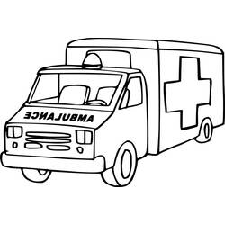 Dibujo para colorear: Ambulance (Transporte) #136753 - Dibujos para Colorear e Imprimir Gratis
