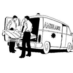 Dibujo para colorear: Ambulance (Transporte) #136766 - Dibujos para Colorear e Imprimir Gratis