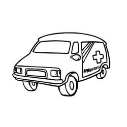 Dibujo para colorear: Ambulance (Transporte) #136767 - Dibujos para Colorear e Imprimir Gratis