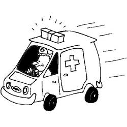 Dibujo para colorear: Ambulance (Transporte) #136774 - Dibujos para Colorear e Imprimir Gratis