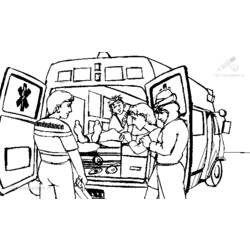 Dibujo para colorear: Ambulance (Transporte) #136778 - Dibujos para Colorear e Imprimir Gratis