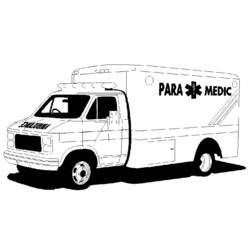 Dibujo para colorear: Ambulance (Transporte) #136781 - Dibujos para Colorear e Imprimir Gratis