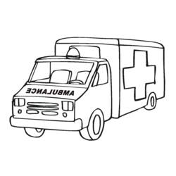 Dibujo para colorear: Ambulance (Transporte) #136783 - Dibujos para Colorear e Imprimir Gratis