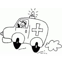 Dibujo para colorear: Ambulance (Transporte) #136784 - Dibujos para Colorear e Imprimir Gratis