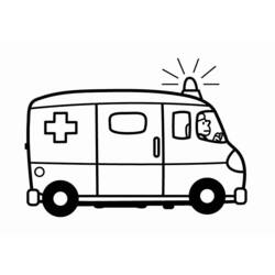 Dibujo para colorear: Ambulance (Transporte) #136789 - Dibujos para Colorear e Imprimir Gratis