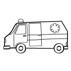 Dibujo para colorear: Ambulance (Transporte) #136792 - Dibujos para Colorear e Imprimir Gratis