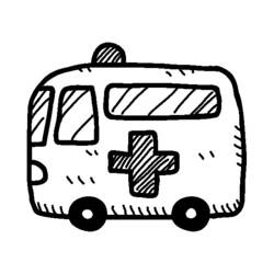 Dibujo para colorear: Ambulance (Transporte) #136794 - Dibujos para Colorear e Imprimir Gratis