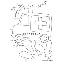 Dibujo para colorear: Ambulance (Transporte) #136806 - Dibujos para Colorear e Imprimir Gratis