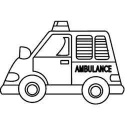 Dibujo para colorear: Ambulance (Transporte) #136809 - Dibujos para Colorear e Imprimir Gratis