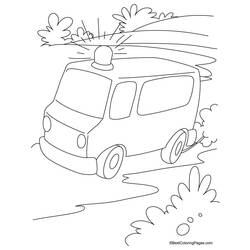 Dibujo para colorear: Ambulance (Transporte) #136823 - Dibujos para Colorear e Imprimir Gratis