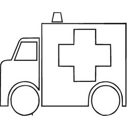 Dibujo para colorear: Ambulance (Transporte) #136843 - Dibujos para Colorear e Imprimir Gratis