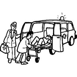 Dibujo para colorear: Ambulance (Transporte) #136856 - Dibujos para Colorear e Imprimir Gratis