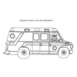 Dibujo para colorear: Ambulance (Transporte) #136937 - Dibujos para Colorear e Imprimir Gratis
