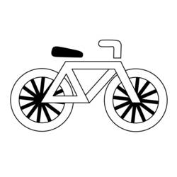Dibujo para colorear: Bike / Bicycle (Transporte) #136946 - Dibujos para Colorear e Imprimir Gratis