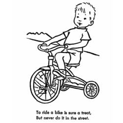 Dibujo para colorear: Bike / Bicycle (Transporte) #136961 - Dibujos para Colorear e Imprimir Gratis