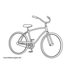 Dibujo para colorear: Bike / Bicycle (Transporte) #136968 - Dibujos para Colorear e Imprimir Gratis