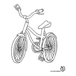 Dibujo para colorear: Bike / Bicycle (Transporte) #137057 - Dibujos para Colorear e Imprimir Gratis