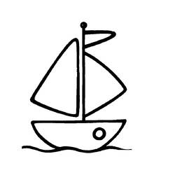 Dibujo para colorear: Boat / Ship (Transporte) #137449 - Dibujos para Colorear e Imprimir Gratis