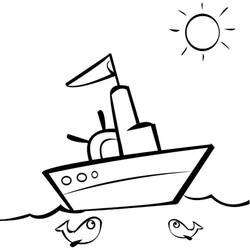 Dibujo para colorear: Boat / Ship (Transporte) #137459 - Dibujos para Colorear e Imprimir Gratis