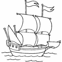 Dibujo para colorear: Boat / Ship (Transporte) #137468 - Dibujos para Colorear e Imprimir Gratis