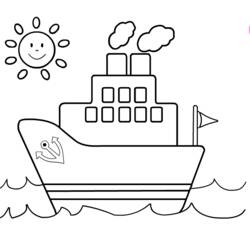 Dibujo para colorear: Boat / Ship (Transporte) #137470 - Dibujos para Colorear e Imprimir Gratis