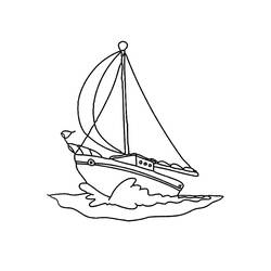 Dibujo para colorear: Boat / Ship (Transporte) #137479 - Dibujos para Colorear e Imprimir Gratis
