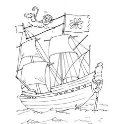 Dibujo para colorear: Boat / Ship (Transporte) #137480 - Dibujos para Colorear e Imprimir Gratis
