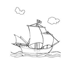 Dibujo para colorear: Boat / Ship (Transporte) #137496 - Dibujos para Colorear e Imprimir Gratis